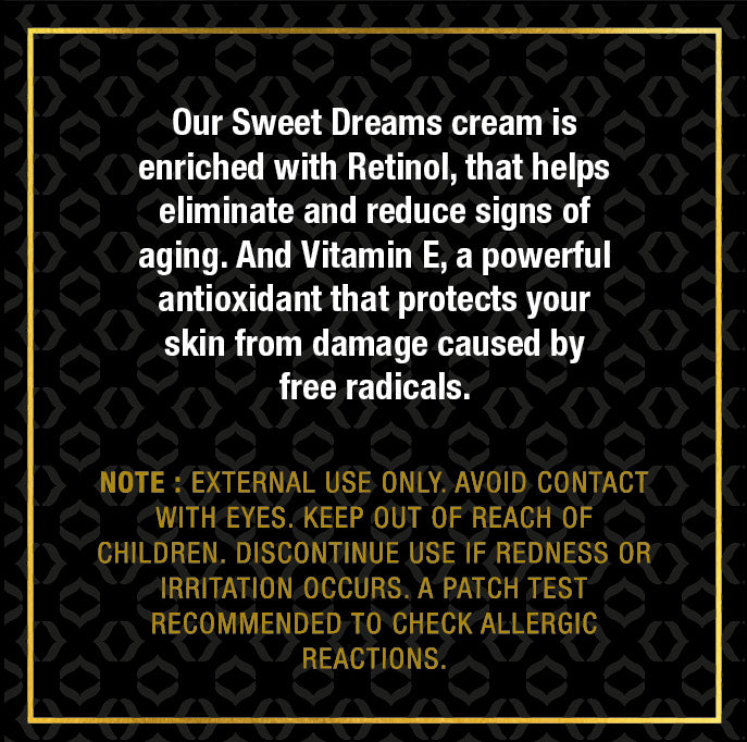 Sweet Dreams Anti-aging Night Cream | Retinol | Vitamin E | Jojoba Oil | Olive Oil
